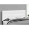 Monarch Specialties Bed, Headboard Only, Queen Size, Bedroom, Upholstered, Pu Leather Look, White, Transitional I 6002Q - alternate 4